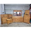 Image 1 : VTG Oak Bedroom Set & Table w/ Leaves