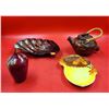 Image 1 : Colorful Teapot, Vase & 2 Dishes
