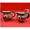 Image 1 : 2 Colorful MCM "End Of The Day" Enamel Pitchers