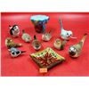Image 1 : Lot Of 9 Bird Glass Decorations Various Sizes Made In USSR