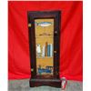Image 1 : Arts & Crafts Hand-Painted Wooden 3-Shelf Cabinet