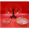 Image 1 : 3 Pieces of VTG Pink Depression Glassware