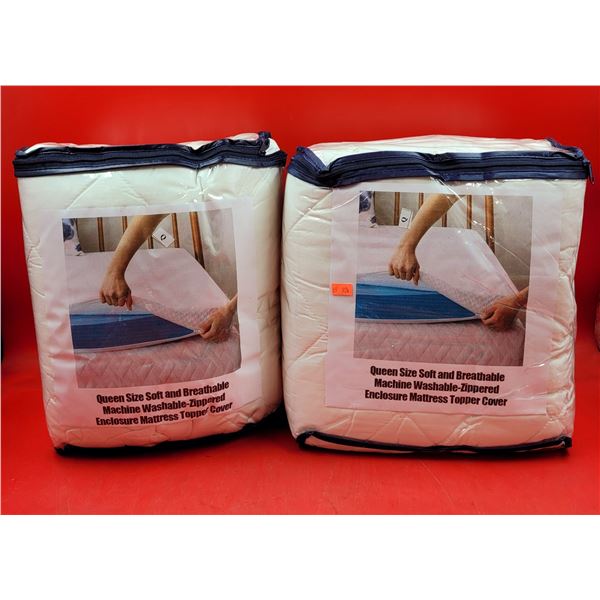Queen Size Soft & Breathable Mattress Topper Covers
