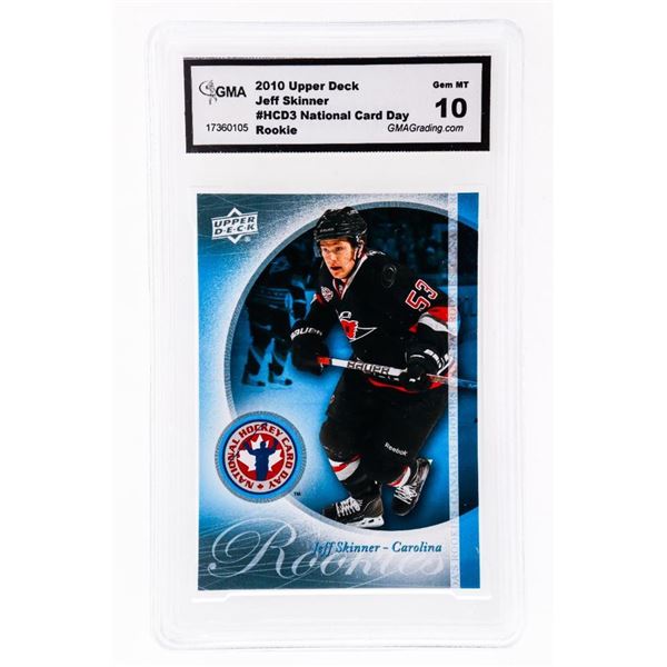 2010 Upper Deck Rookies Jeff skinner #HCD3 GMA 10