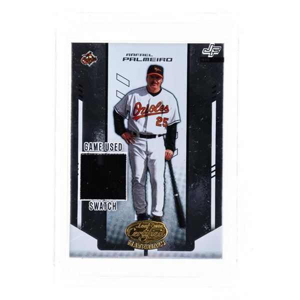 Jersey Fusion 2022 -Material from a Game Jersey Worn in 2004, by RAFAEL PALMEIRO + card
