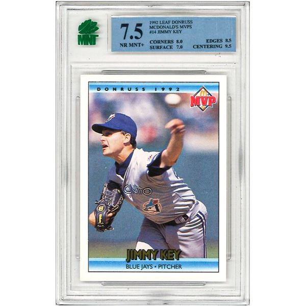 SE - Jimmy Key #14 1992 Donruss McDonald's MVP Graded 7.5