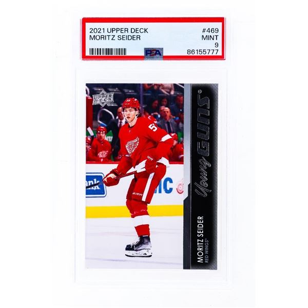 2021-22 Upper Deck MORITZ SEIDER Young Guns PSA 9 #469 Rookie (AR)
