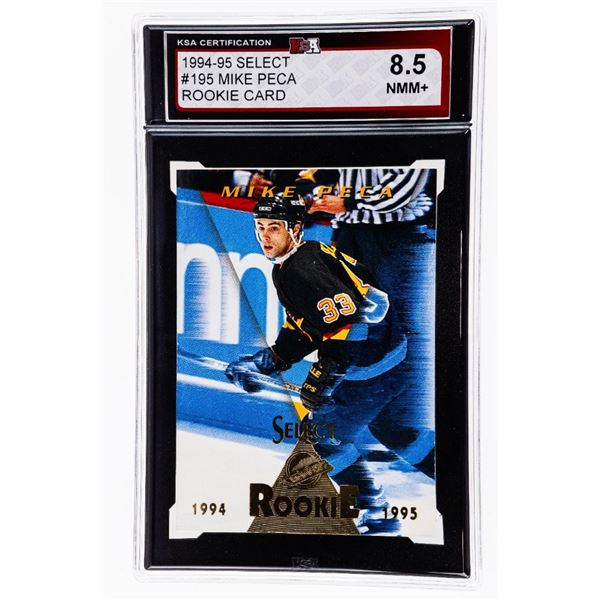 MI - Mike Peca #195 Rookie Card 1994-1995 Select KSA 8.5