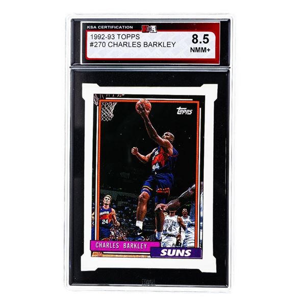(SG) 1992-93 TOPPS #270 Charles Barkley KSA 8.5 NMM+