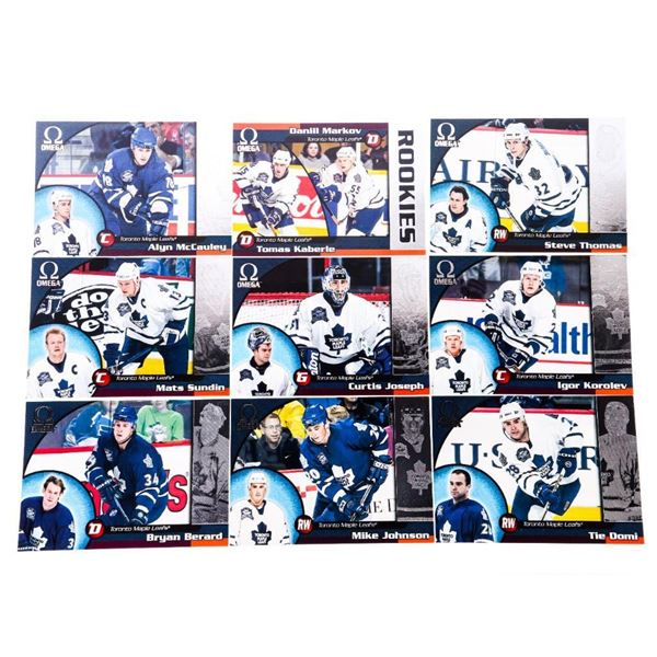 OMEGA Vintage Toronto Maple Leafs 8 Cards Set - Domi - Sundin- Final Season 1998/99 M & D Crests