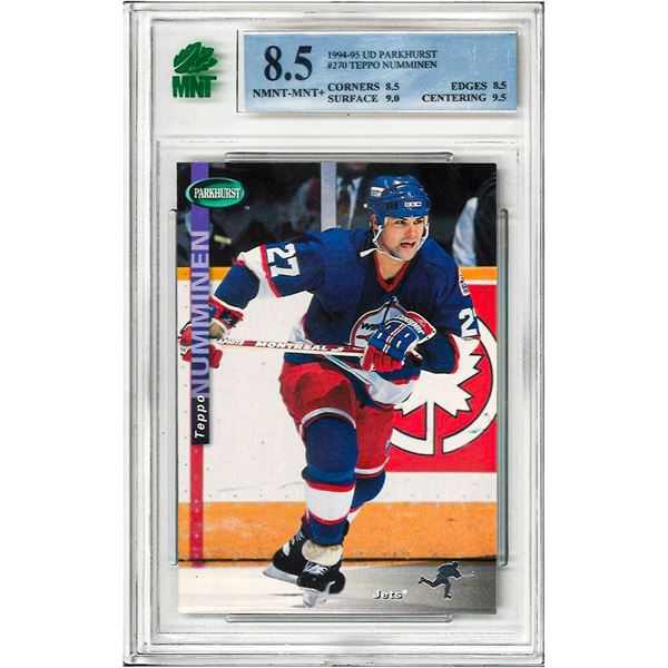 MR - 1994-95 Parkhurst Jets Hockey Card #270 Teppo Numminen graded 8.5