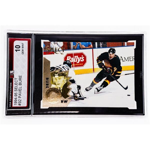 KC - Pavel Bure #92 1994-1995 Select - Graded KSA 10