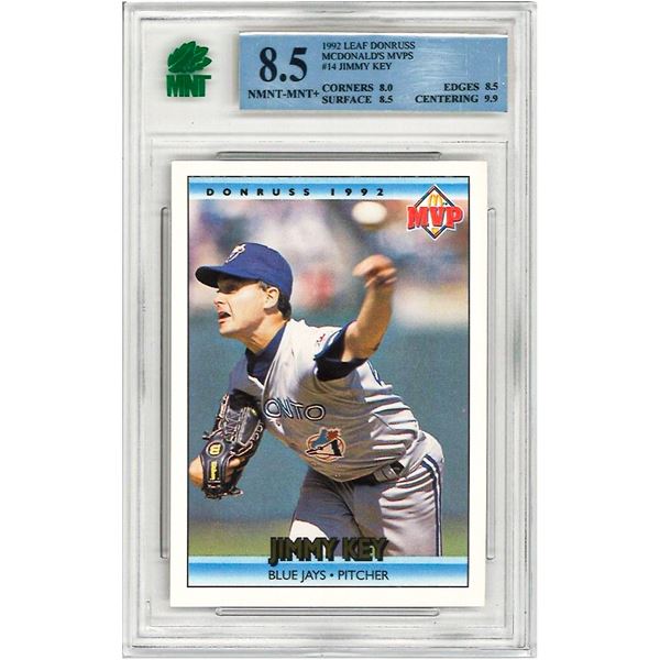 ME - Jimmy Key #14 1992 Donruss McDonald's MVP Graded 8.5