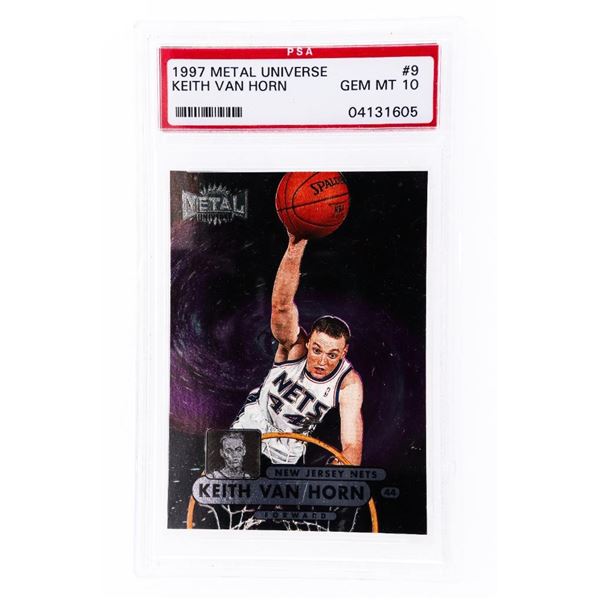 1997 METAL UNIVERSE CHAMPIONSHIP #9 KEITH VAN HORN RC PSA Mint 10