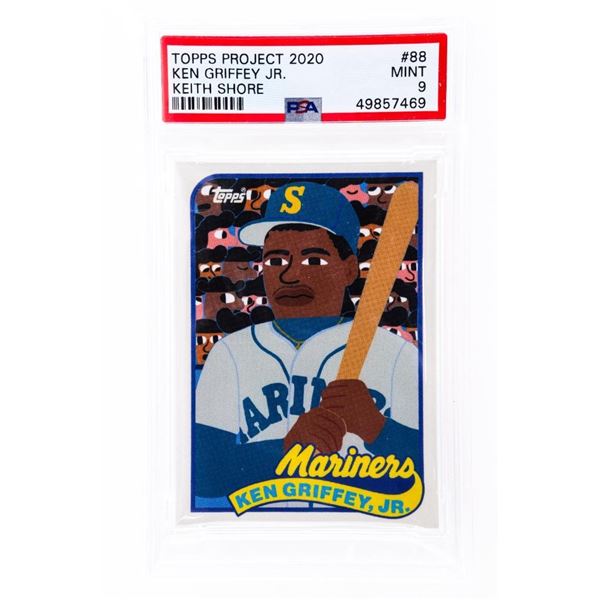 2020 TOPPS PROJECT 2020 KEITH SHORE #88 KEN GRIFFEY JR. HOF PSA 9