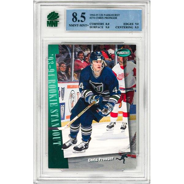 MR - 1994-95 Parkhurst Whalers Hockey Card #274 Chris Pronger Graded 8.5