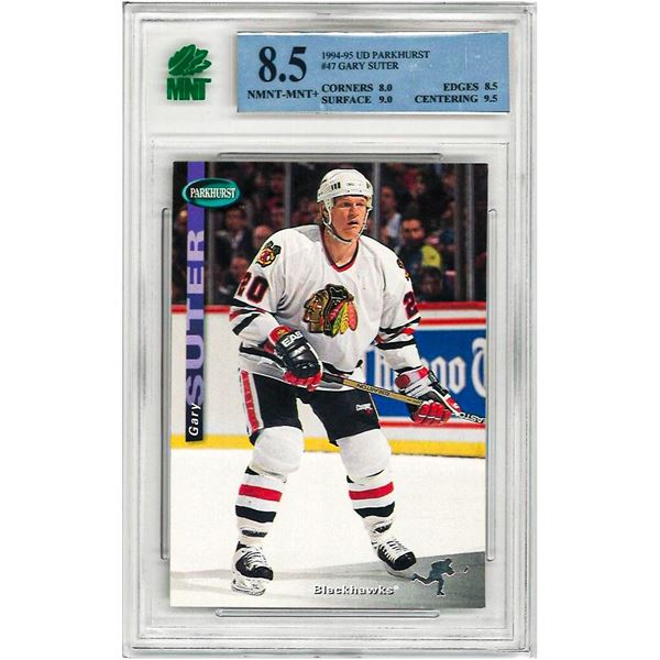 ME - 1994-95 Parkhurst Gold #47 Gary Suter #47 Graded 8.5