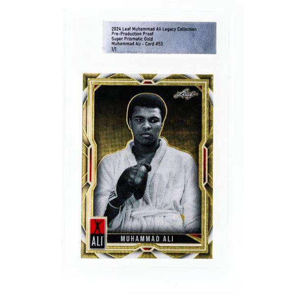 2024 Leaf Muhammad Ali Legacy Collection Pre Production proof - Super Prismatic Gold - Muhammad Ali