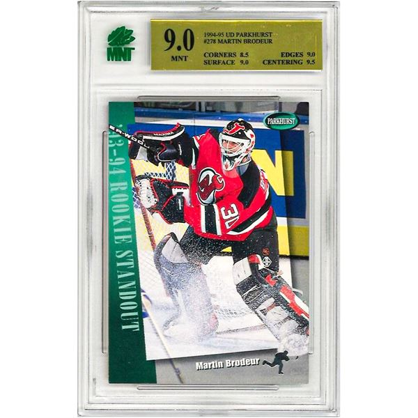 OE - 1994-95 Martin Brodeur Parkhurst Gold Parkie Rookie Standout Graded 9