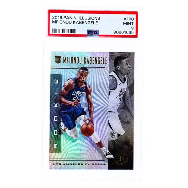 2019 PANINI ILLUSIONS MFIONDU KABENGEKE #160 MINT 9 PSA