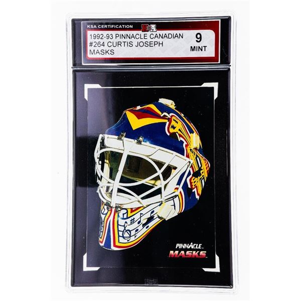 OR - Curtis Joseph #264 Masks 1992-1993 Pinnacle Canadian - Graded KSA 9