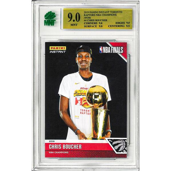 GR - 2018-19 Chris Boucher Panini Instant Rookie #4 Toronto Raptors Graded 9