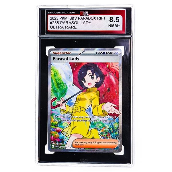 Pokémon Paradox Rift PARASOL LADY 238/182 ULTRA RARE TCG GRADED 8.5 NMT KSA