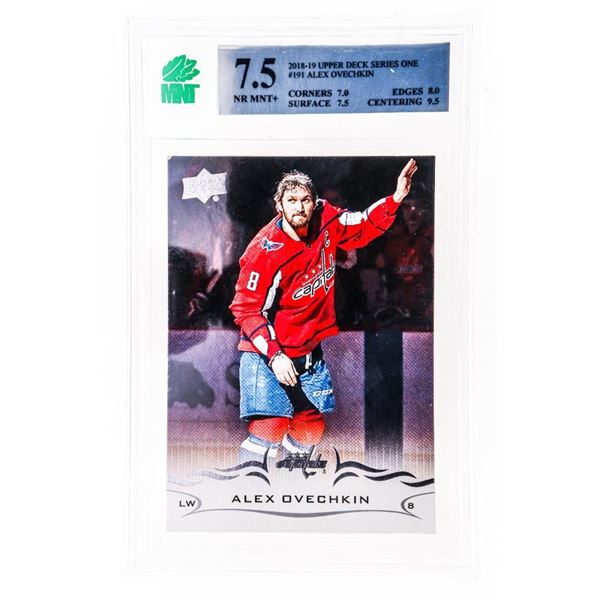 SO - Alex Ovechkin #191 2018-2019 Upper Deck Series One - MNT 7.5