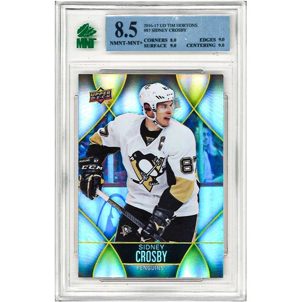 SE - 2023-24 Upper Deck Tim Hortons Collector's Series Sidney Crosby #87 Graded 8.5