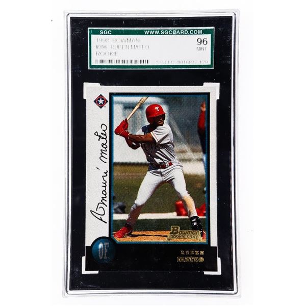 1998 BOWMAN #396 Ruben Mateo Rookie MNT 96 SGC