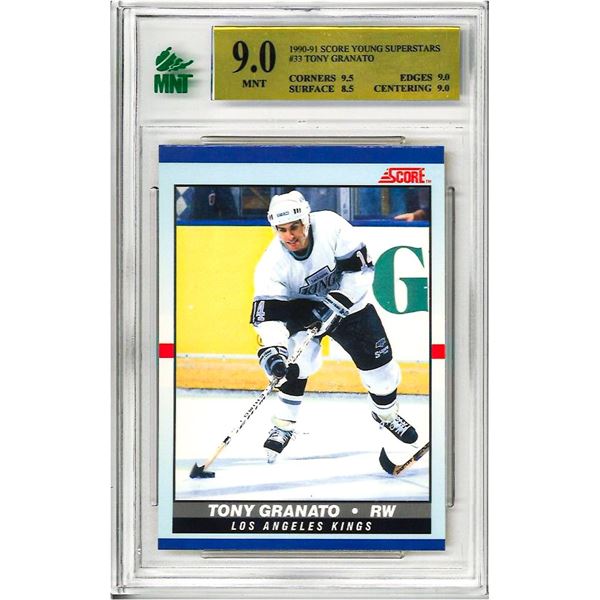 MR - Tony Granato #33 1990 Score Young Superstars Graded 9 MNT