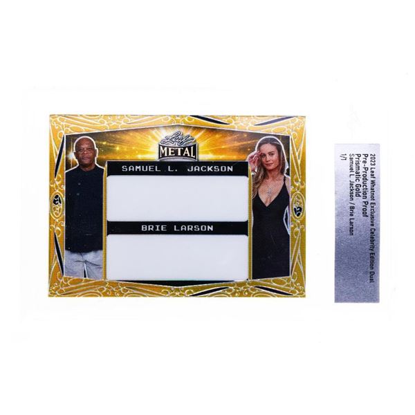 2023 Leaf Whatnot Exclusive Celebrity Bual - Pre Production Proof Prismatic Gold - Samuel L. Jackson