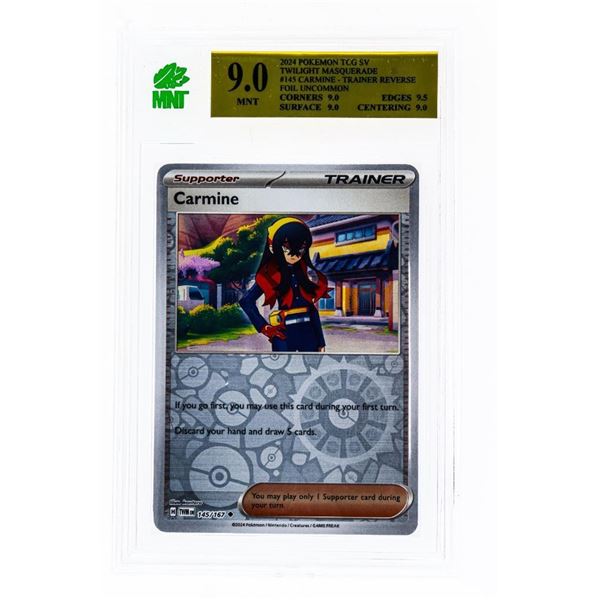 SE - Carmine 145/167 Trainer Reverse Holo Pokémon Twilight Masquerade 145/167 MNT 9