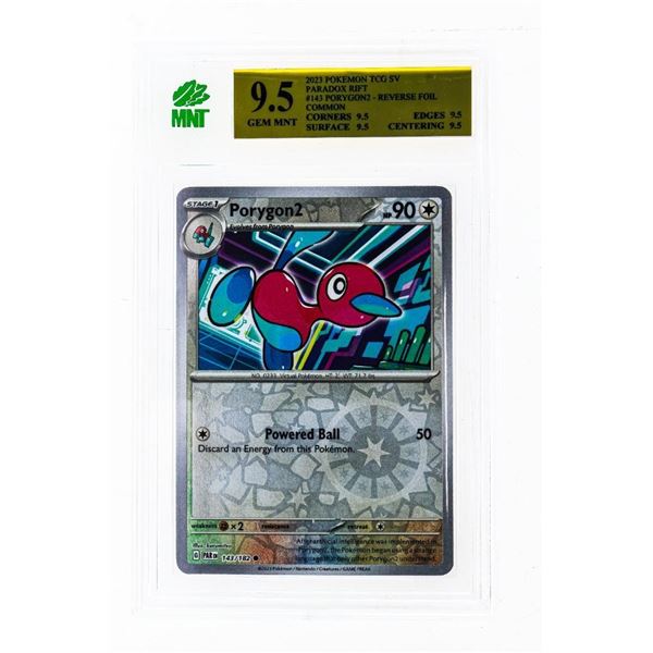 SG - Porygon2 143/182 Reverse Holo Paradox Rift Pokemon TCG MNT - 9.5
