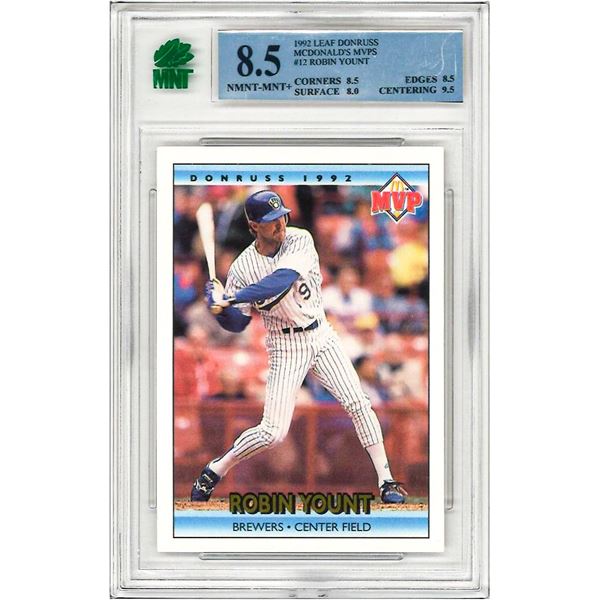 OR -  1992 Donruss McDonald's MVP Series Robin Yount #12 HOF Graded 8.5