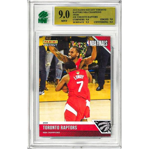 OE - 2018-19 Panini Instant “NBA Finals” - Toronto Raptors #28 Graded 9