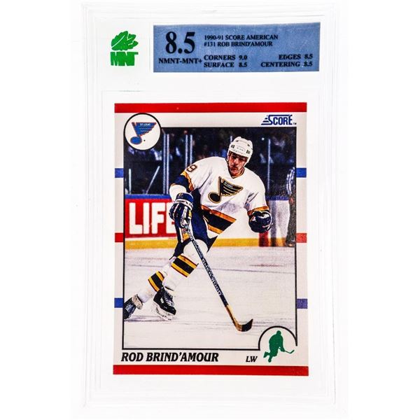 MR - Rob Brind'Amour #131 1990-1991 Score American - MNT 8.5