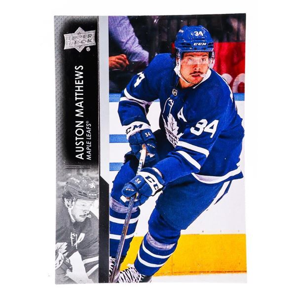 TML Auston Matthews 2021=2022 UD Series 2 Hockey Card