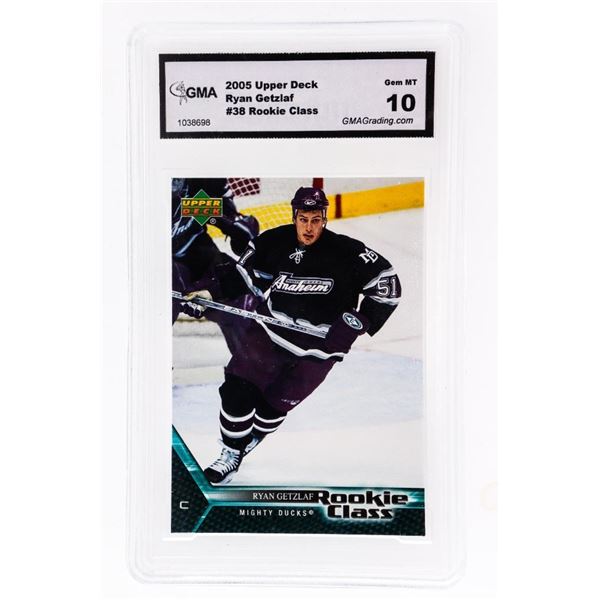 Ryan Getzlaf RC 2005 Upper Deck Rookie Class #38 Rookie Card GMA 10 #38
