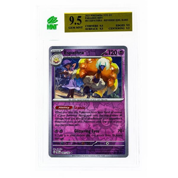 MR - Espathra 81/182 Paradox Rift Reverse Holo Rare Pokémon TCG 81/182 MNT 9.5