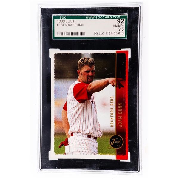 1999 JUST #174 Adam Dunn NM/MT 8.5 SGC