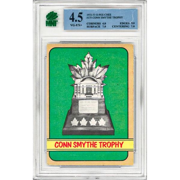 E - 1972-73 O-Pee-Chee Set-Break #175 Conn Smythe Trophy Winners Graded 4.5 MNT