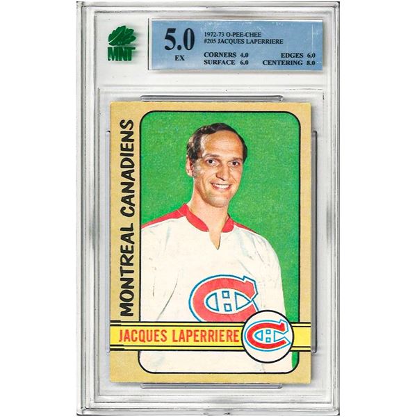 SE -  1972-73 OPC O Pee Chee # 205 MNT 5  Jacques Laperriere Montreal Canadiens