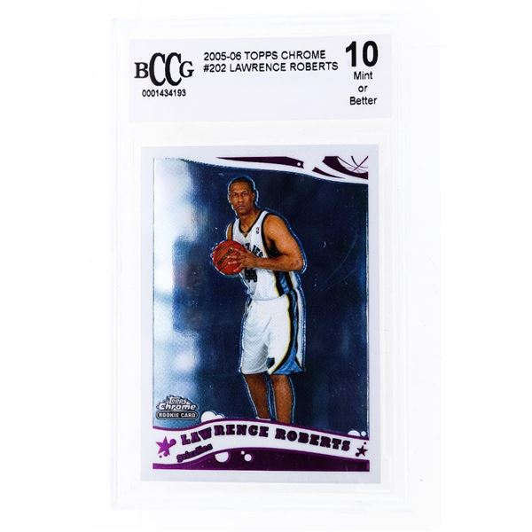 2005-06 Topps Chrome #202 Lawrence Roberts Gold Refractors #/99 Rookie RC MINT 10( MS)
