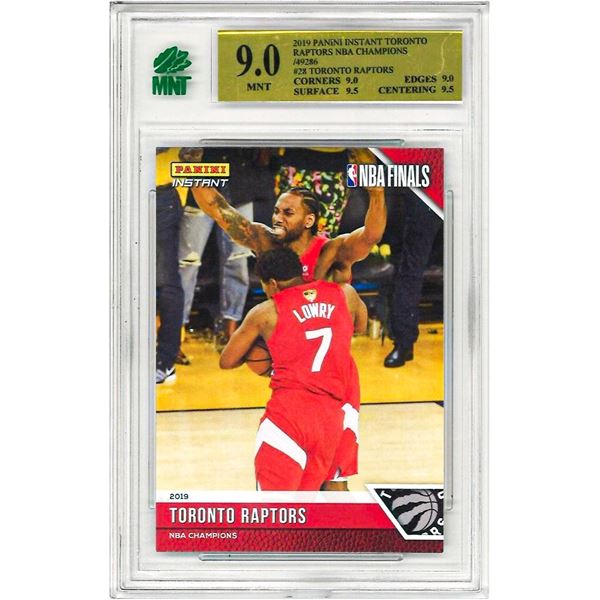 OE - 2018-19 Panini Instant “NBA Finals” - Toronto Raptors #28 Graded 9
