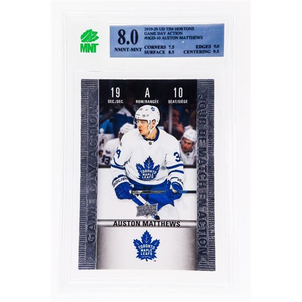 ME - Auston Matthews #HGD-10 Game Day Action 2019-2020 Upper Deck Tim Hortons - MNT 8