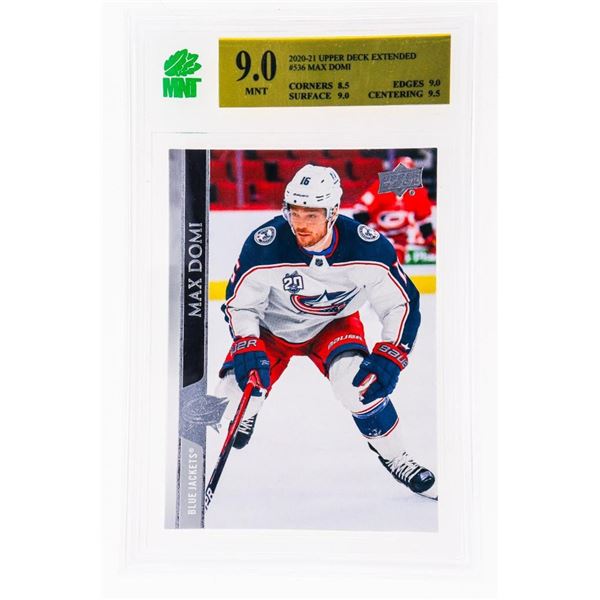MR - Max Domi #536 Blue Jackets 2020-2021 Upper Deck Extended - MNT 9