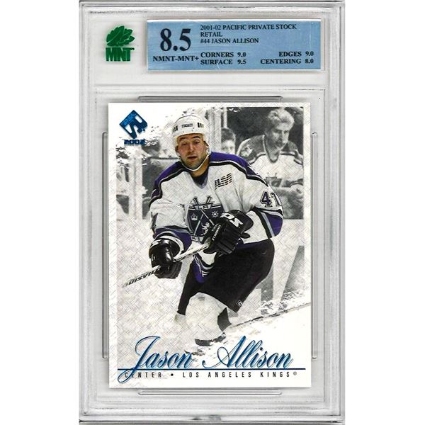 MC - 2001-02 Private Stock Gold #44 Jason Allison Graded 8.5 MNT