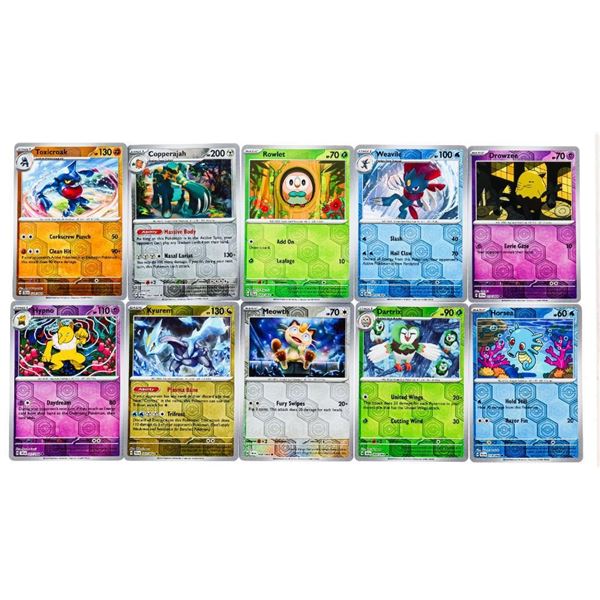 Lot of 10 Pokemon Scarlet & Violet NEW Shrouded Fable Reverse Holos