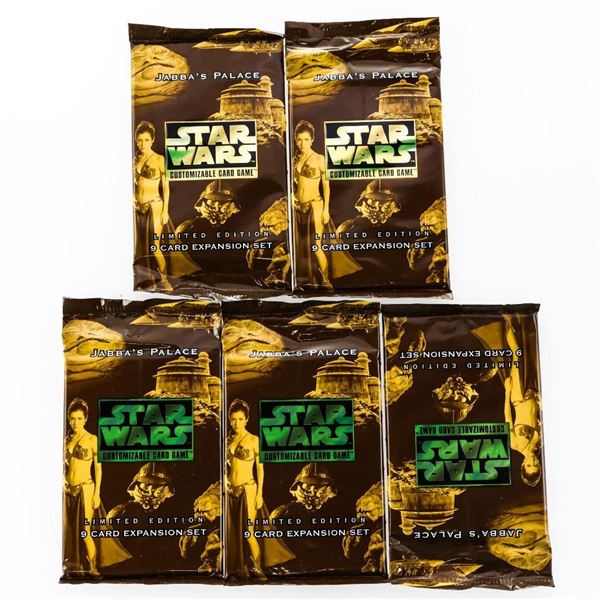 Star Wars Jabba's Palace Limited Edition Expansion Set Pack.  Lot of 5 Packs.  9 Cards per Pack.